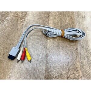 Original Genuine Nintendo Wii Wii U AV Video Composite Cable Cord OEM RVL-009